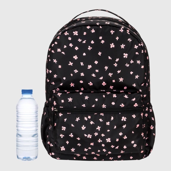 Black Pink Floral Backpack - Picture 11 of 11